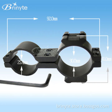 Gun Rifle Hunting Lights Double Ring 25.4mm and 30mm Scope Mount